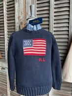 Prachtige knitted crewneck flag sweater RALPH LAUREN mt 110, Ophalen of Verzenden, Zo goed als nieuw, Jongen of Meisje, Trui of Vest