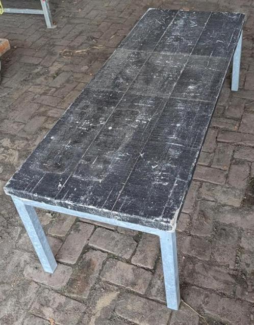 Tafels, Huis en Inrichting, Tafels | Eettafels, Gebruikt, 50 tot 100 cm, 100 tot 150 cm, Rechthoekig, Ophalen
