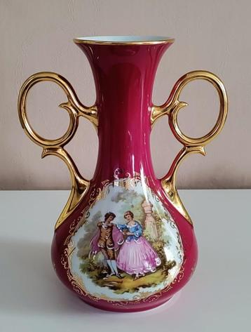 VINTAGE PRACHTIGE LIMOGES PORSELEINEN VAAS beschikbaar voor biedingen