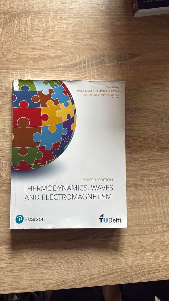 TU Delft AE1241 Physics - Thermodynamics, Waves, and Electro, Ophalen, Zo goed als nieuw, Programmeertaal of Theorie