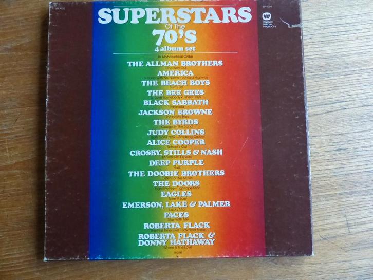 Various – Superstars Of The 70's ( '73, 4 lp's), Cd's en Dvd's, Vinyl | Rock, Gebruikt, Overige genres, 12 inch, Ophalen of Verzenden