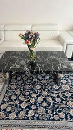 Marmer Salon- en Bijzettafel Set, Ophalen, Vierkant, 50 tot 100 cm, Zo goed als nieuw