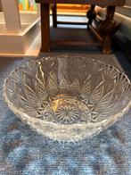 Schaal van kristal, Schaal, Rond, Ophalen of Verzenden, Glas