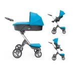 Baby Stroller STOKKE XPLORY - Turquoise, Kinderen en Baby's, Kinderwagens en Combinaties, Gebruikt, Combiwagen, Verstelbare duwstang