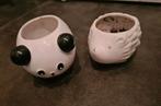 Panda beer pot en egel doorsnede voor de plant 9 cm, Rond, Ophalen of Verzenden, Zo goed als nieuw, Minder dan 40 cm