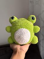 Jumbo Kikker Knuffel - Handgemaakt!, Ophalen of Verzenden, Nieuw, Kikker