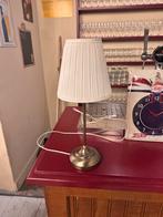 Elegante tafellamp met plissé kap 3 stuks, Ophalen of Verzenden, Zo goed als nieuw, Metaal, Minder dan 100 cm