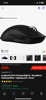Logitech G Pro X Superlight 2 gloed nieuw ongebruikt, Computers en Software, Muizen, Ophalen of Verzenden, Zo goed als nieuw