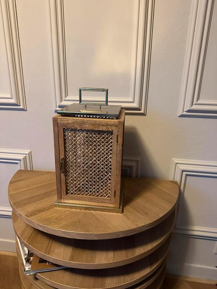 Riviera maison lamp dimbaar , oorsponkelijk windlicht, Huis en Inrichting, Lampen | Tafellampen, Zo goed als nieuw, Minder dan 50 cm