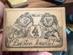 Vintage Beesten Kwartet - Peter Vos Kaartspel Antiek Speelgo, Ophalen of Verzenden