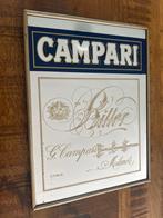 Campari vintage spiegel, Ophalen of Verzenden, Gebruikt, Reclamebord
