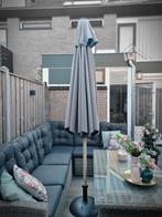 Parasol met voet, Tuin en Terras, Parasols, Ophalen, Gebruikt
