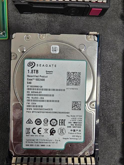 Segate 1.8TB SAS schijf inclusief rajd kaart, Computers en Software, Harde schijven, Zo goed als nieuw, SAS, Ophalen