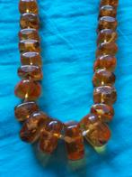 Zeldzame Art Deco Baltische Amber / Barnsteen Ketting, Ophalen of Verzenden, Zo goed als nieuw, Steen of Mineraal