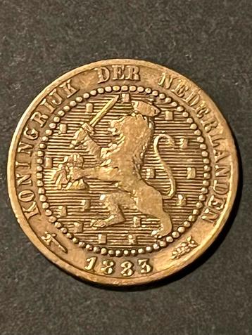 1 cent koning Willem lll uit 1883 beschikbaar voor biedingen