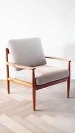 Prachtig en heerlijke vintage fauteuil van France & Son, Ophalen, 75 tot 100 cm, Zo goed als nieuw, Stof