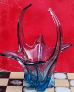 Vaas. MURANO. Lila/blauw. 18/24 cm., Huis en Inrichting, Blauw, Ophalen of Verzenden, Minder dan 50 cm, Glas