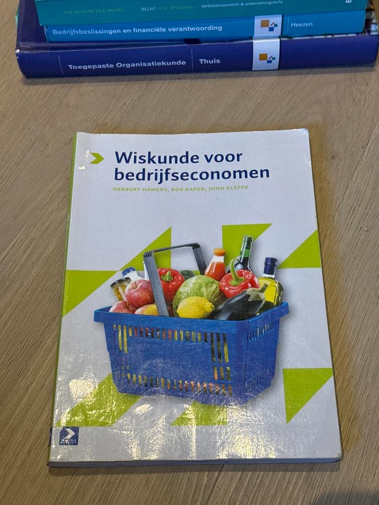 Wiskunde voor bedrijfseconomen - Herbert Hamers, Boeken, Ophalen of Verzenden, Beta, Zo goed als nieuw, HBO