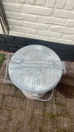 Oude vuilnisemmer van zink, Ophalen of Verzenden, Gebruikt