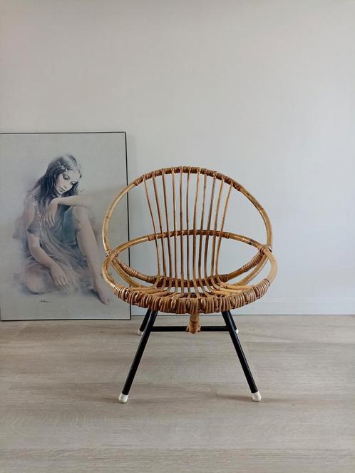 Rohé Rotan Stoeltje Kind, Kinderen en Baby's, Kinderkamer | Tafels en Stoelen, Gebruikt, Stoel(en), Ophalen