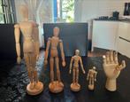 Set tekenpoppen, figuur in 4 maten + hand, Hobby en Vrije tijd, Tekenen, Ophalen of Verzenden, Zo goed als nieuw, Overige typen