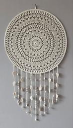 Mooie gehaakte crèmekleurige mandala 35 cm, Huis en Inrichting, Ophalen of Verzenden, Nieuw