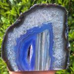 Reuze Agaat met Bergkristal geode edelsteen verzameling, Verzamelen, Ophalen of Verzenden