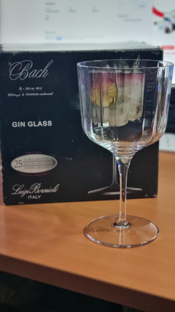Luigi Bormioli Gin Tonic Glazen - 4 Stuks, Ophalen of Verzenden, Nieuw