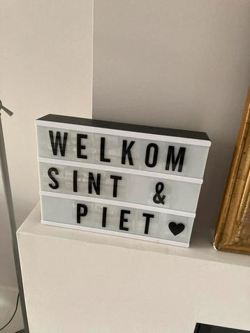 Lightbox Sinterklaas - Welkom Sint & Piet! beschikbaar voor biedingen