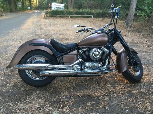 Yamaha Dragstar KVS 650cc in mooie bronskleur, Motoren, Motoren | Yamaha, Particulier, Chopper, 12 t/m 35 kW, 2 cilinders, Minimaal motorrijbewijs A2