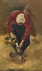 166. Olieverfschilderij, laatste kwart 19e eeuw, Antiek en Kunst, Ophalen of Verzenden