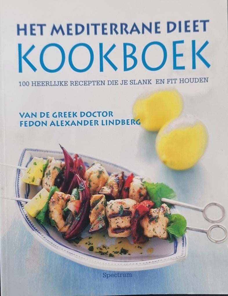 Het mediterrane dieet  kookboek., Gelezen, Gezond koken, Ophalen of Verzenden, Hoofdgerechten