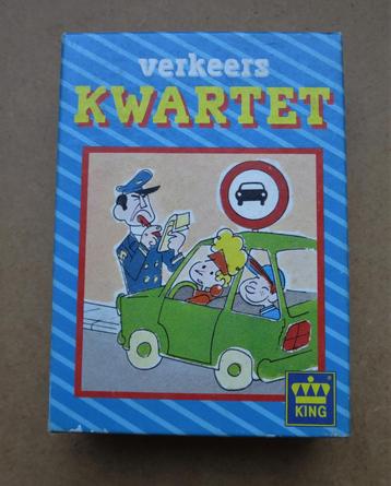(SET 2) Verkeerskwartet Heerlijk nostalgisch verkeerskwartet beschikbaar voor biedingen