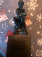 orginelen de denker brons beeld op marmeren voet, Ophalen, Zo goed als nieuw