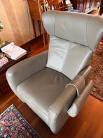 Elektrische Sta-op Stoel Leer Grijs - 2021, Ophalen of Verzenden, Gebruikt, Leer, 75 tot 100 cm