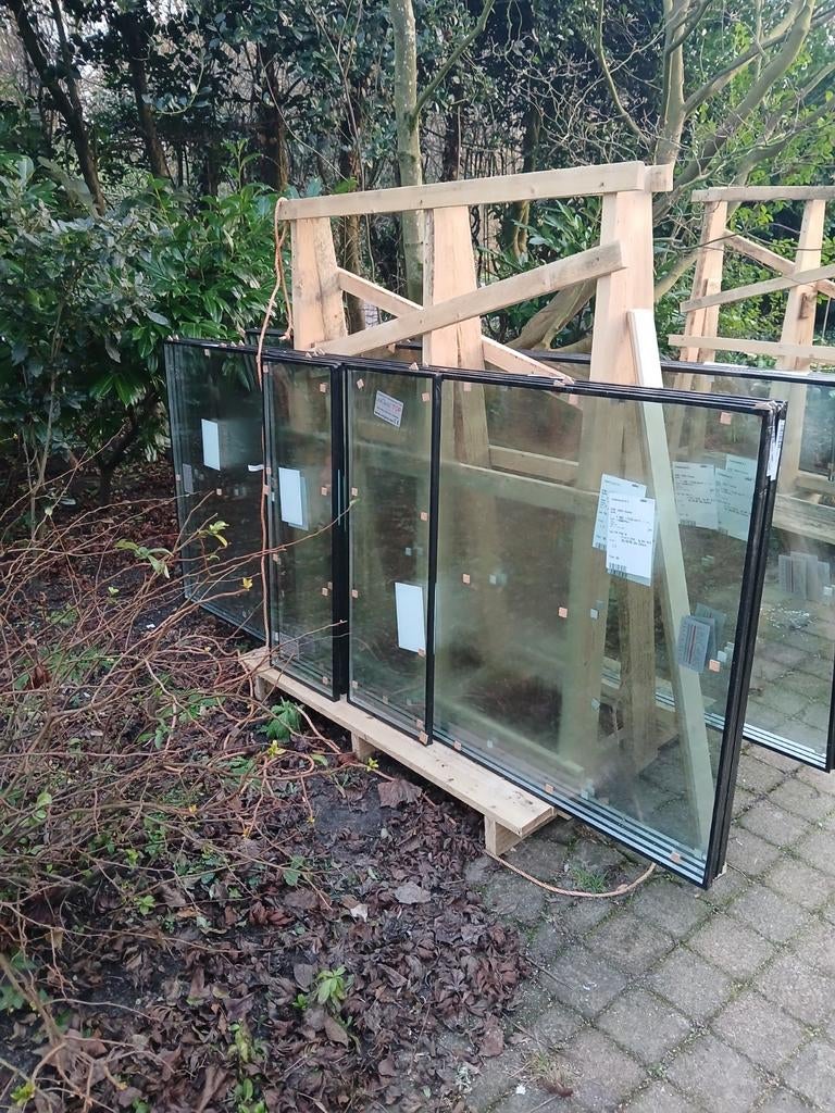 Verkeerd ingemeten HR++ dubbel glas ramen, Ophalen, Nieuw, Gevelraam of Ruit, Dubbelglas