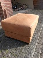 Lederen poef zit bank, Ophalen, Zo goed als nieuw, Rechthoekig