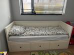 Ikea Hemnes Bedbank / Logeerbed + Matras, Huis en Inrichting, Slaapkamer | Bedden, Ophalen, Eenpersoons, Wit, 80 cm