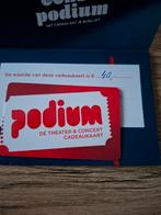 Podium cadeaukaart, Eén persoon