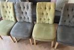Gratis: 4x Eetkamerstoelen Henders & Hazel, Huis en Inrichting, Stoelen, Ophalen, Gebruikt, Grijs, Vier