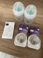 4 Philips Avent Natural Airfree flessen + spenen, Overige typen, Ophalen of Verzenden, Zo goed als nieuw