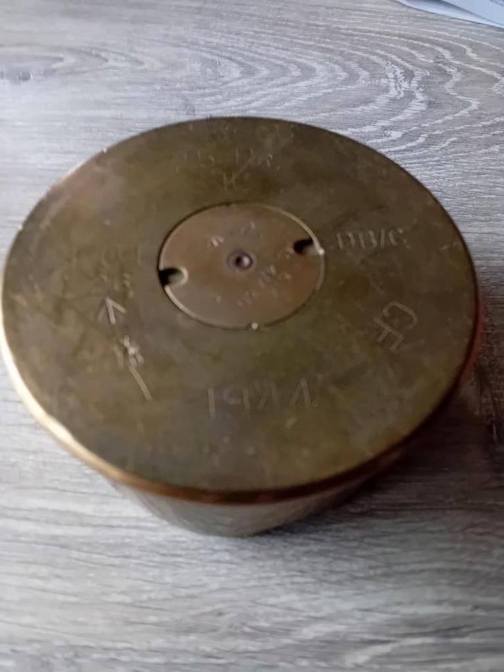 Koperen Asbak Granaathuls 1944, Verzamelen, Militaria | Algemeen, Overige soorten, Hulzen of Bodemvondsten, Overige gebieden, Ophalen of Verzenden