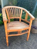 Teakhouten eetkamerstoelen, Huis en Inrichting, Stoelen, Ophalen, Zo goed als nieuw, Hout, Drie