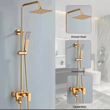 Gouden doucheset | nieuw beschikbaar voor biedingen