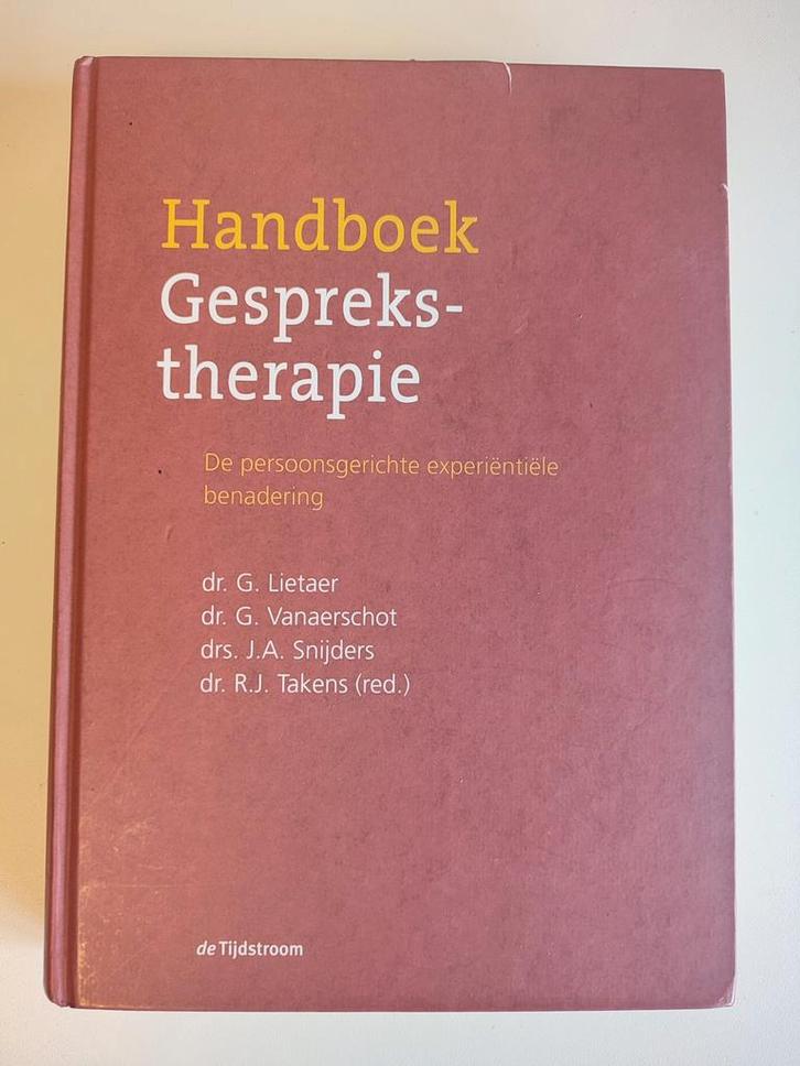 Handboek Gesprekstherapie - G. Lietaer, Boeken, Psychologie, Gelezen, Klinische psychologie, Ophalen of Verzenden