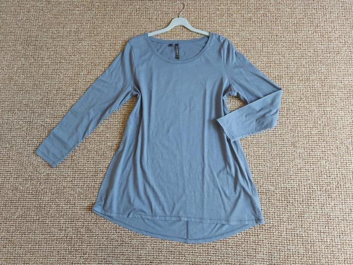 Tuniek-shirt 44/46 blauwgrijs, Kleding | Dames, T-shirts, Zo goed als nieuw, Maat 42/44 (L), Blauw, Lange mouw, Verzenden