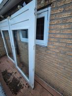 Glazen Buitendeuren/tuindeuren/ garagedeuren - Set van 2, Doe-het-zelf en Verbouw, Deuren en Horren, Ophalen, Gebruikt, 80 tot 100 cm