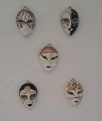 5x originele unieke Venetiaanse maskertjes., Ophalen of Verzenden