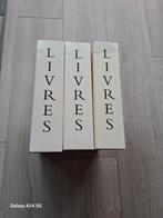 3 x tijdschrifthouder karton 'livres', Ophalen of Verzenden, Gebruikt