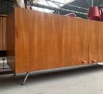 Breed laag dressoir TV-meubel kast - vintage retro, Ophalen, 150 tot 200 cm, Onbekend, Onbekend
